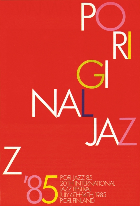 Pori Jazz 1985 Festival -juliste vuodelta 1985